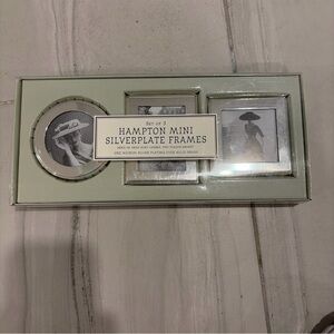Hampton Mini Silverplate Frames - Set of 3 Size 3 1/4